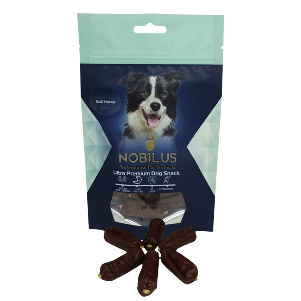 NOBILUS Ördek Etli Sosis Köpek Ödül Maması 80gr