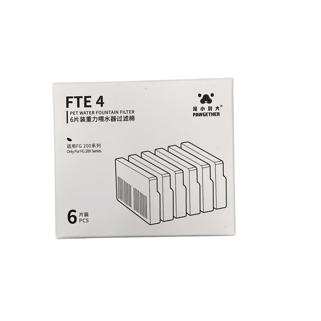 Pawgether FTE-4 Fresh Go 200 Hazneli Su Kabı için Yedek Filtre Kartuşu (6'lı)