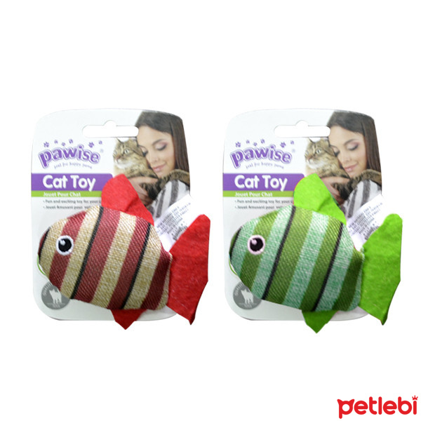 Pawise Balık Kedi Oyuncağı (Karışık Renkli)