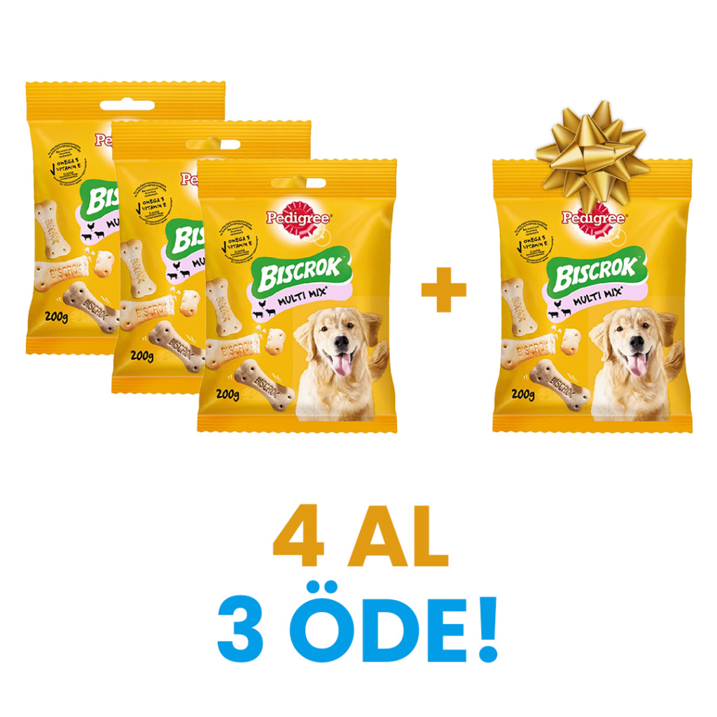 Pedigree Biscrock Köpek Ödül Maması 200gr (4 Al 3 Öde)