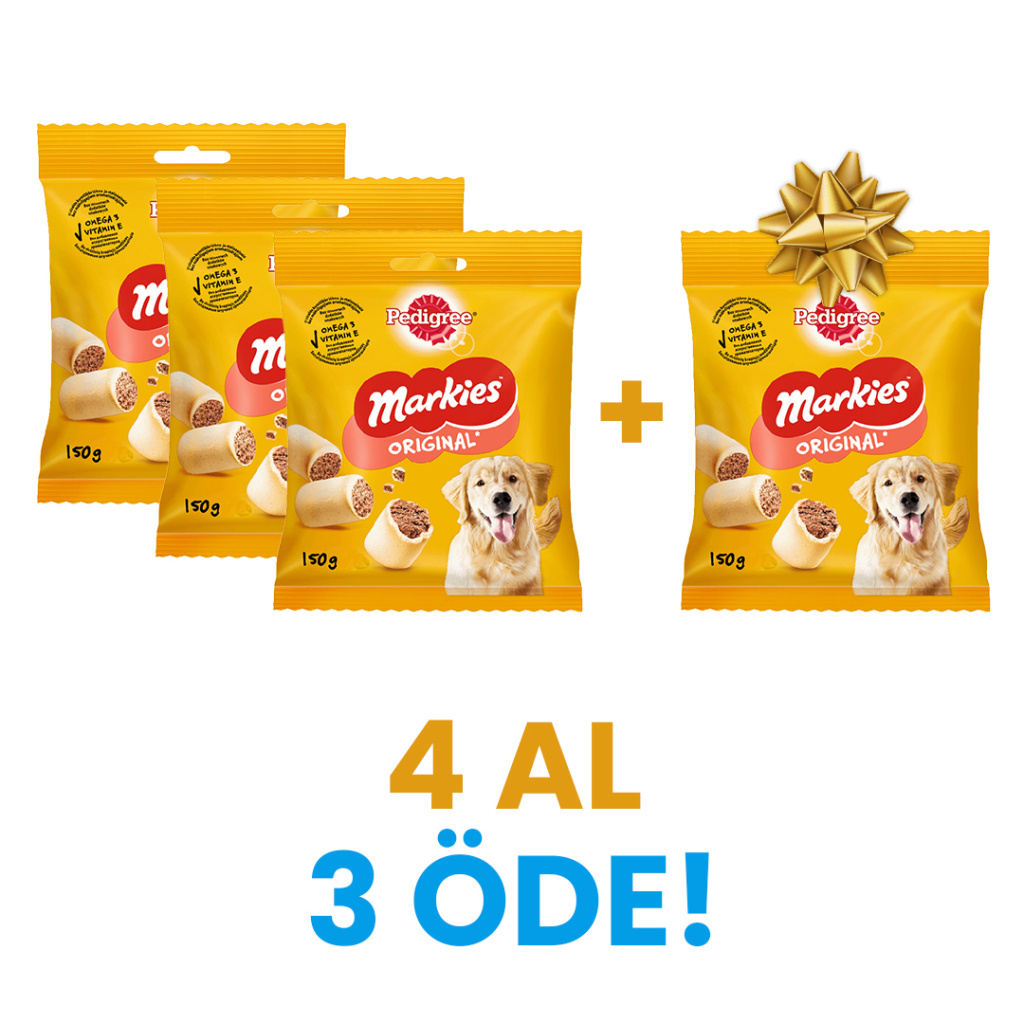 Pedigree Markies Köpek Ödül Bisküvisi 150gr (4 Al 3 Öde)