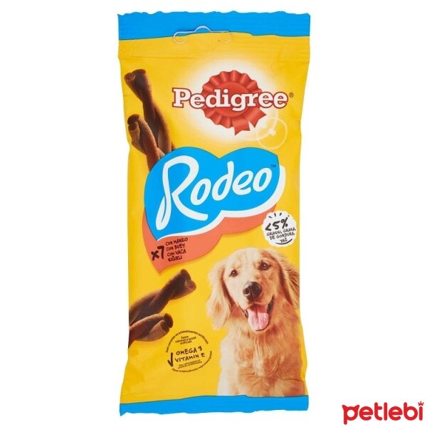 Pedigree Rodeo Biftekli Köpek Ödül Çubuğu 123gr (7'li)
