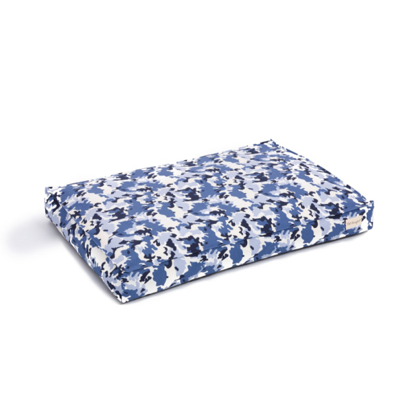 Pet Comfort Lima Merta 09 Kamuflaj Desenli Köpek Yatağı 75x110x16cm [L] (Mavi)