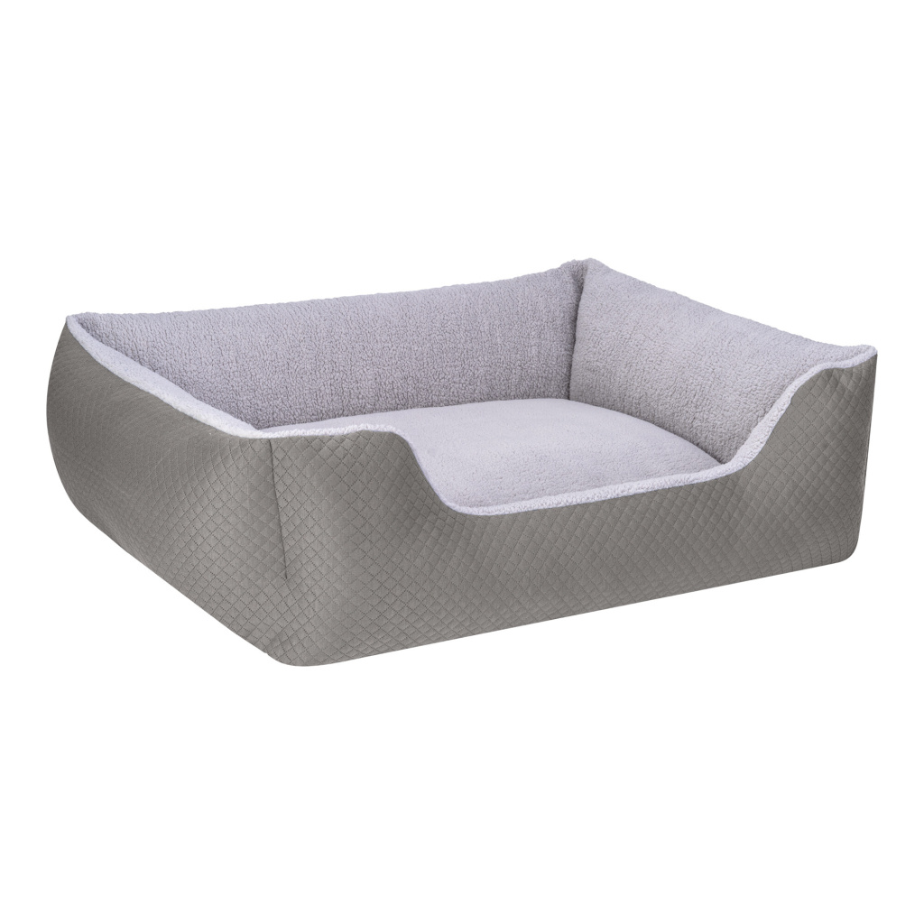 Pet Comfort Echo Peluş Köpek Yatağı 105x80cm (Gri) [L]