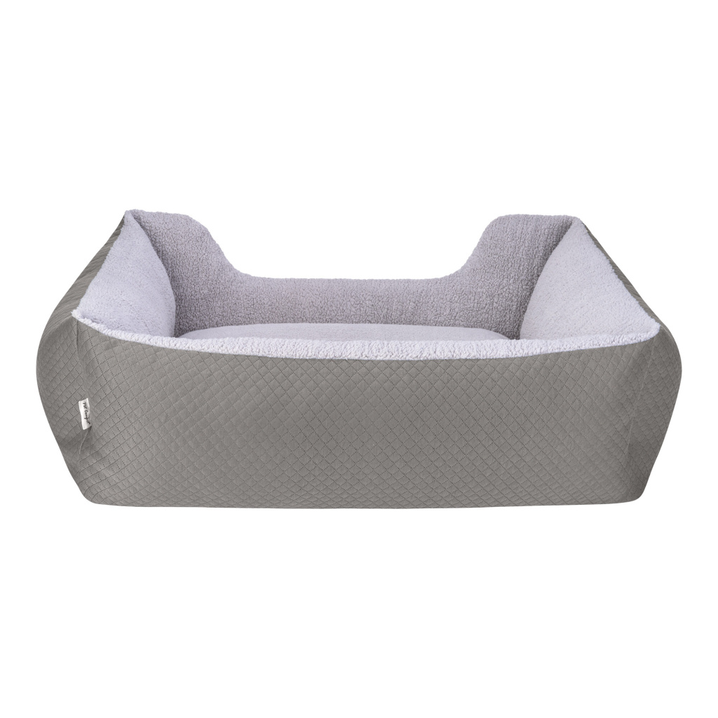 Pet Comfort Echo Peluş Köpek Yatağı 105x80cm (Gri) [L]