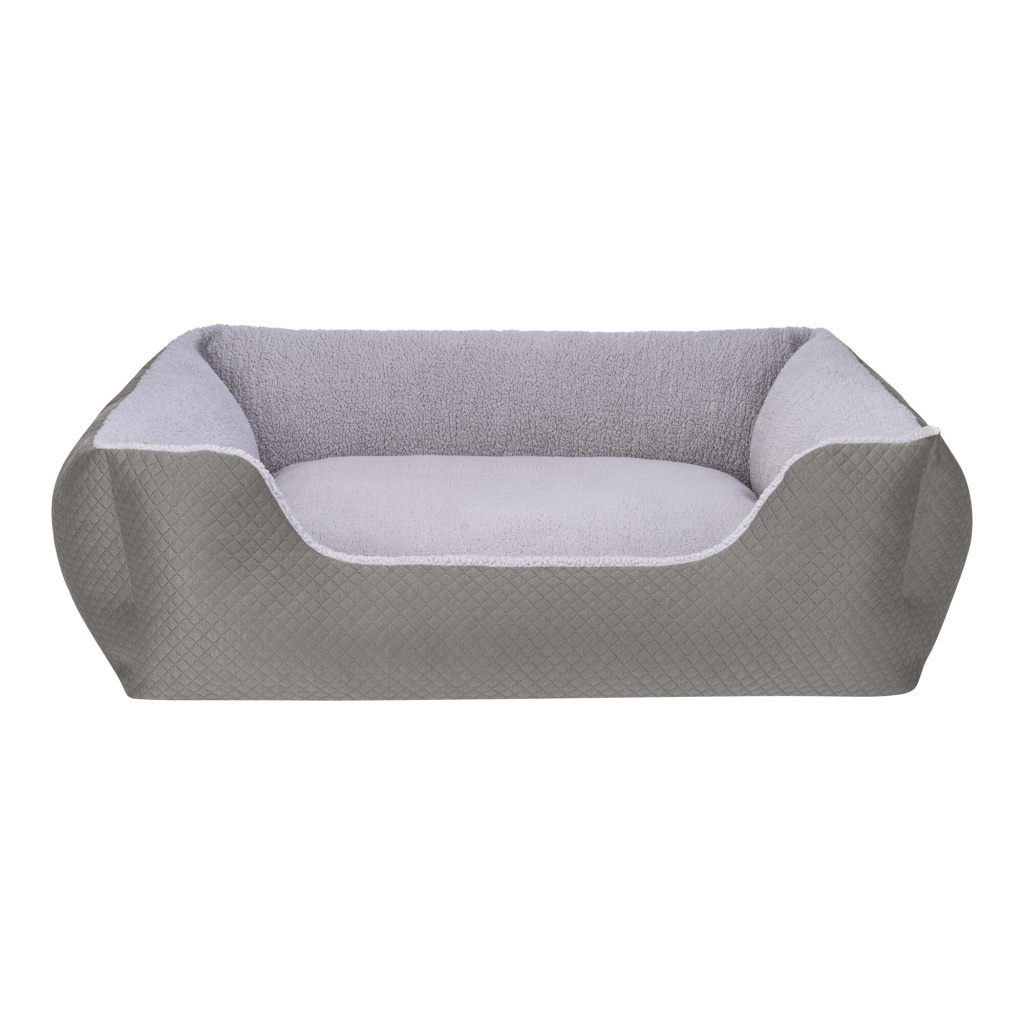 Pet Comfort Echo Peluş Köpek Yatağı 105x80cm (Gri) [L]