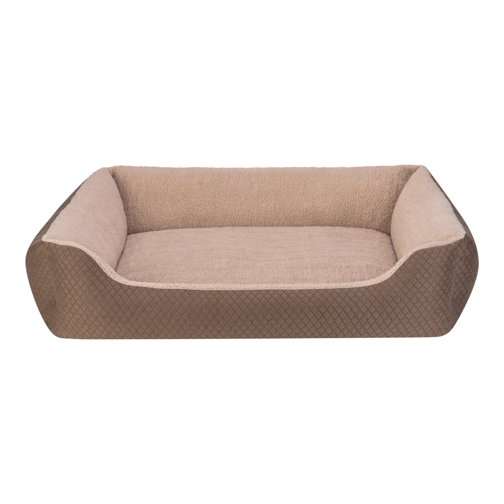 Pet Comfort Bravo Duo Peluş Köpek Yatağı 105x80cm (Kahverengi) [XL]