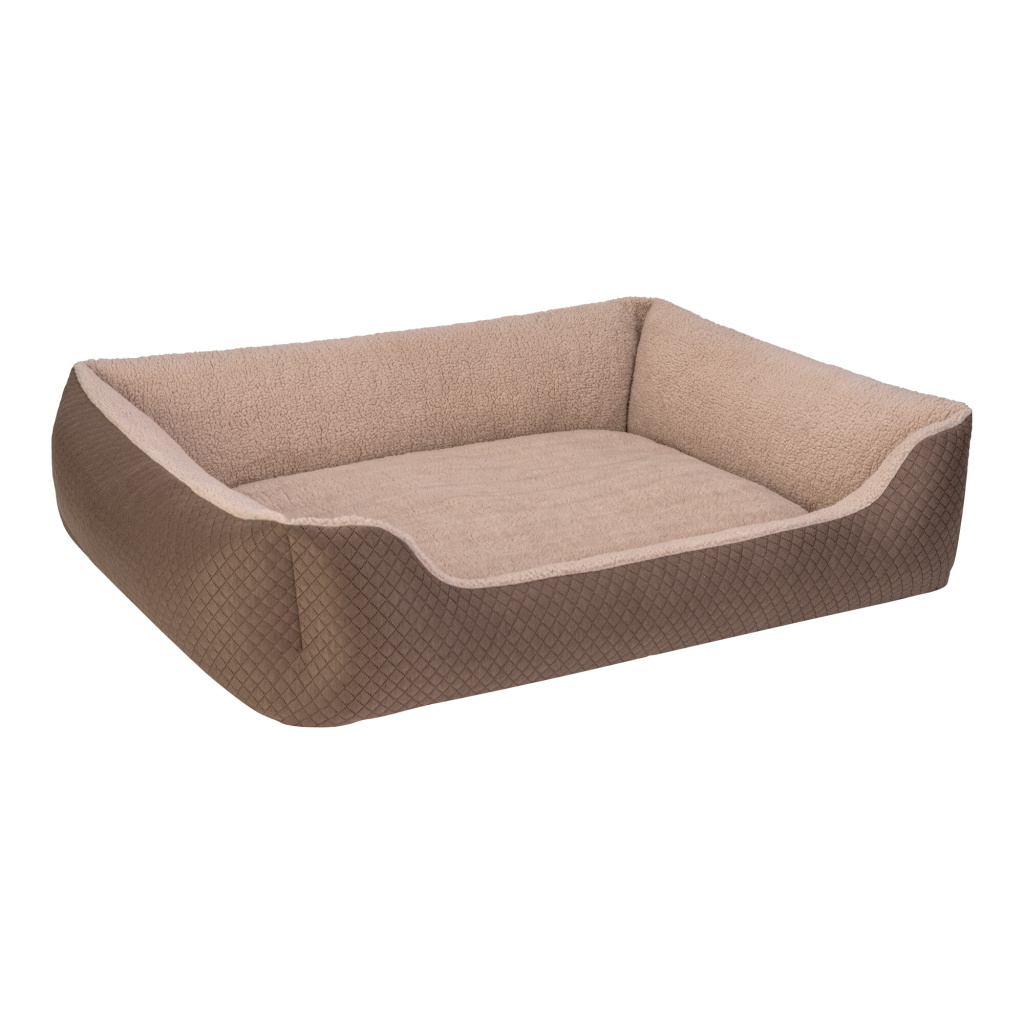Pet Comfort Bravo Duo Peluş Köpek Yatağı 105x80cm (Kahverengi) [XL]