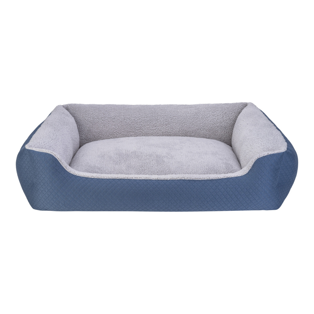 Pet Comfort Bravo Duo Peluş Köpek Yatağı 105x80cm (Mavi) [XL]