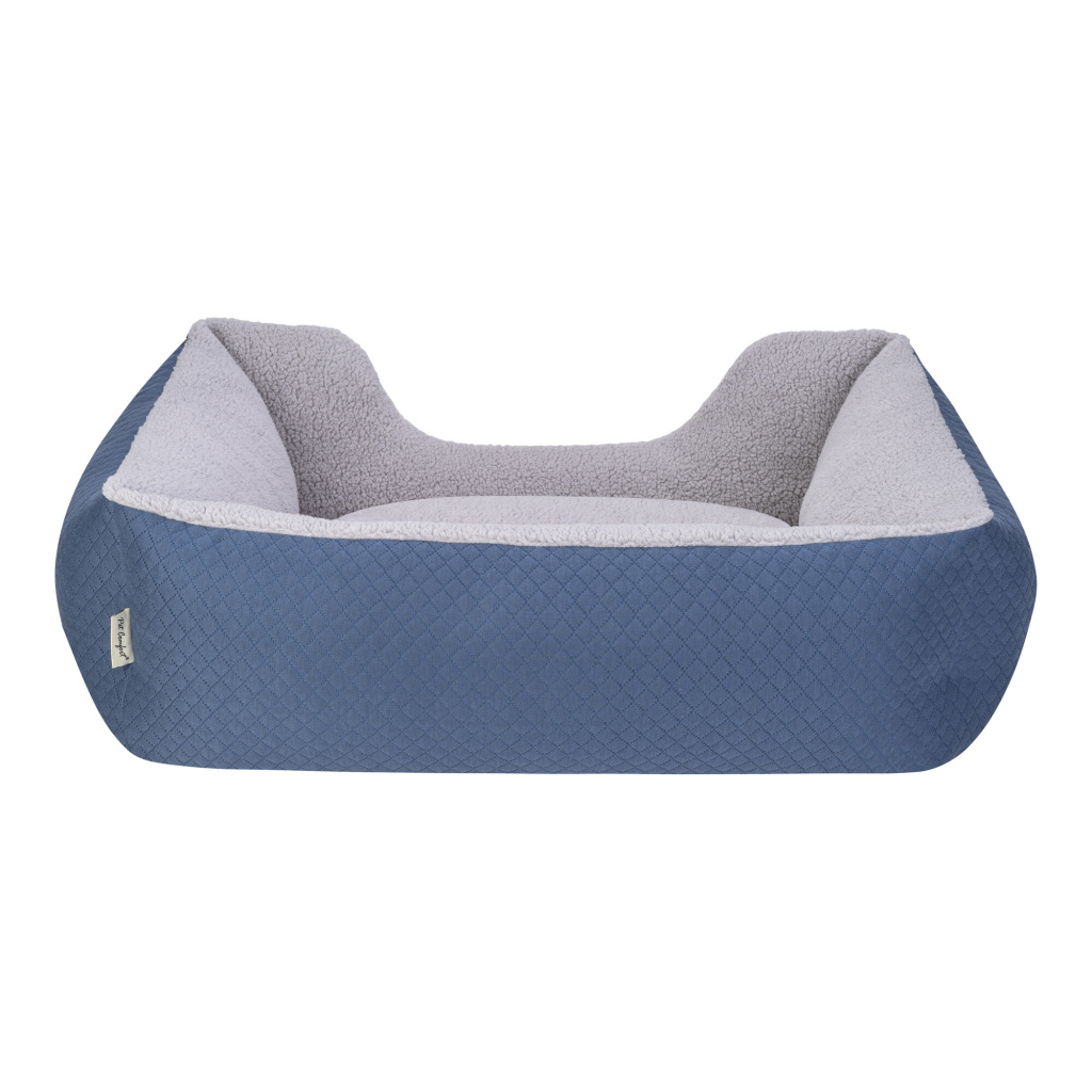 Pet Comfort Echo Peluş Köpek Yatağı 80x65cm (Mavi) [M]