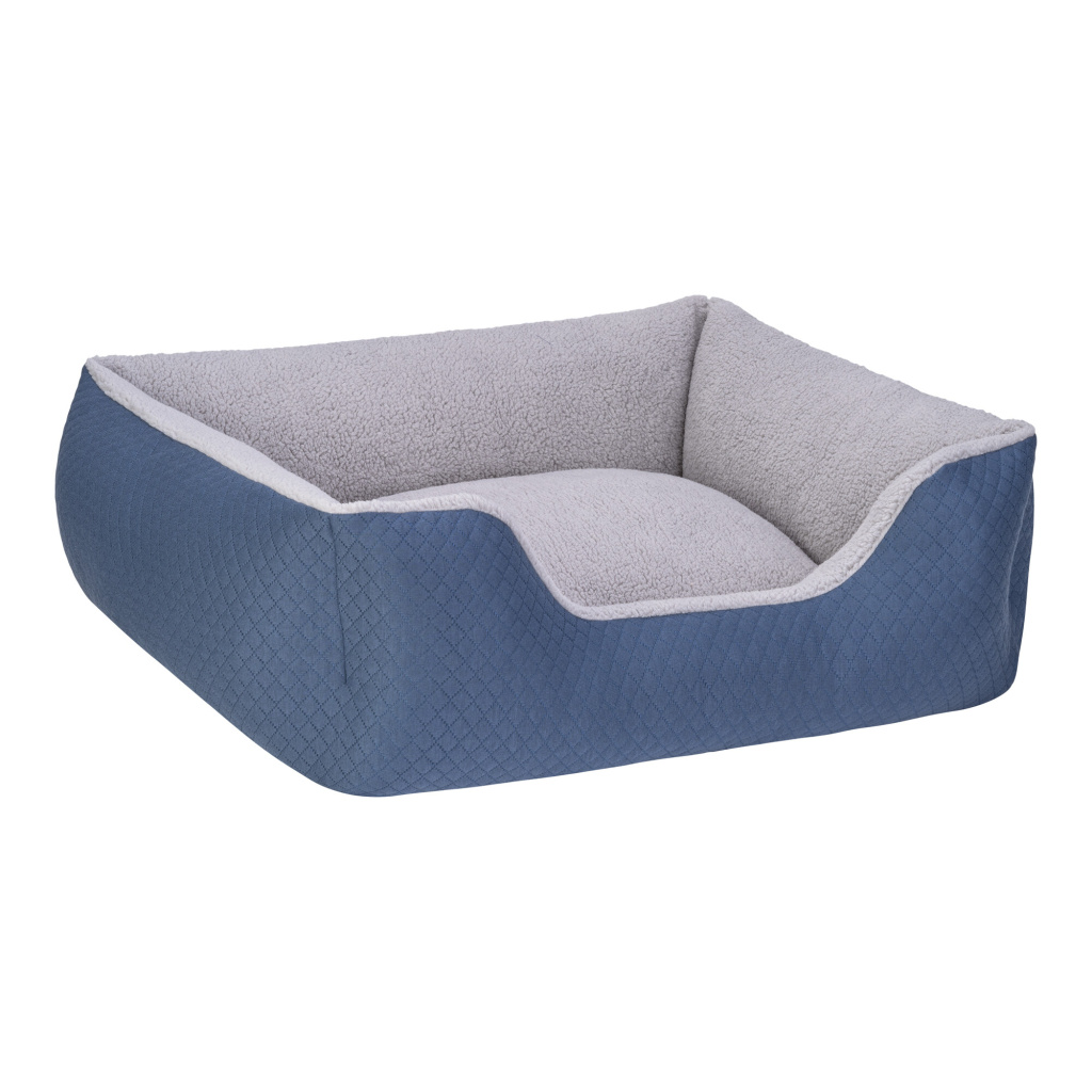 Pet Comfort Echo Peluş Köpek Yatağı 80x65cm (Mavi) [M]