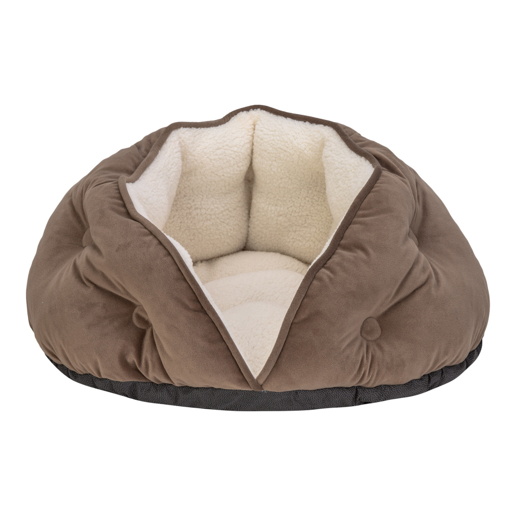 Pet Comfort Paris Peluş Kedi ve Köpek Yatağı 60cm (Kahverengi)