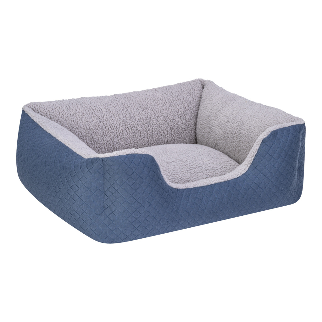 Pet Comfort Echo Peluş Kedi ve Köpek Yatağı 60x50cm (Mavi) [S]