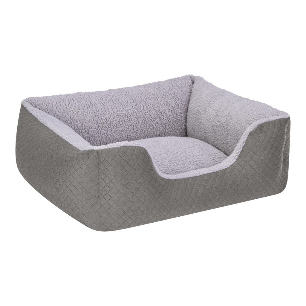Pet Comfort Echo Peluş Kedi ve Köpek Yatağı 60x50cm (Gri) [S]