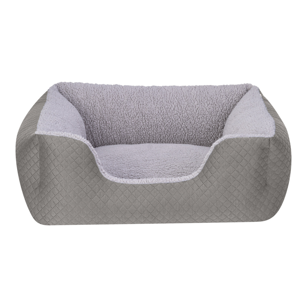 Pet Comfort Echo Peluş Kedi ve Köpek Yatağı 60x50cm (Gri) [S]