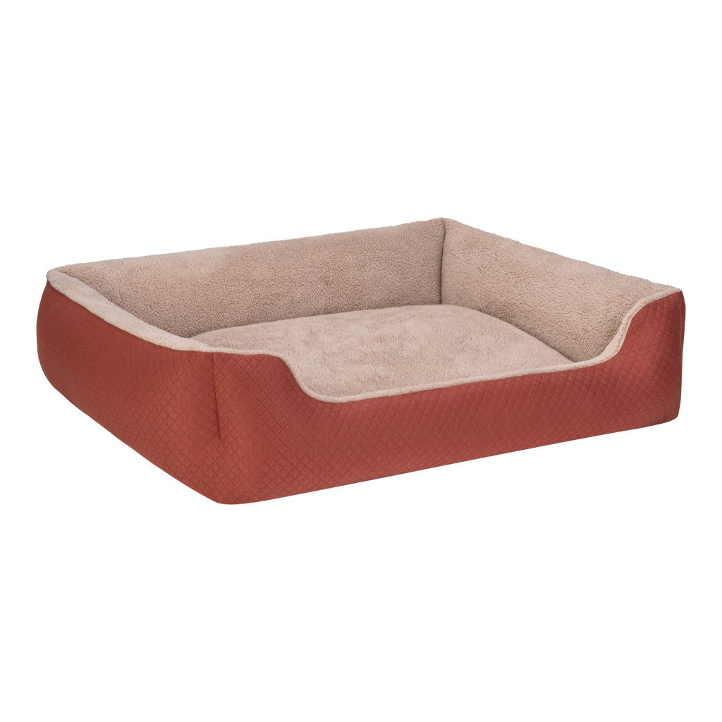 Pet Comfort Bravo Duo Peluş Köpek Yatağı 105x80cm (Tarçın) [XL]