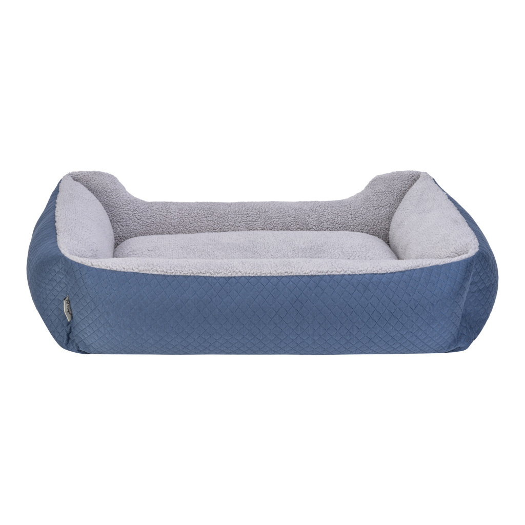 Pet Comfort Bravo Duo Peluş Köpek Yatağı 90x70cm (Mavi) [L]