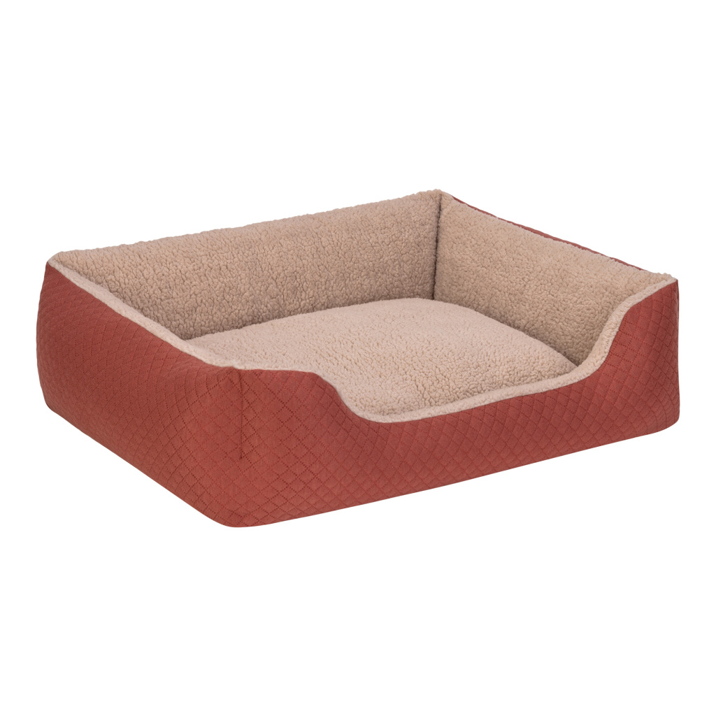 Pet Comfort Bravo Duo Peluş Köpek Yatağı 75x60cm (Tarçın) [M]