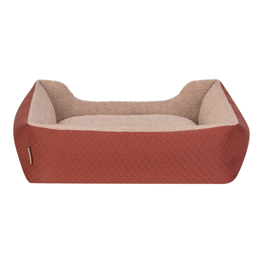 Pet Comfort Bravo Duo Peluş Köpek Yatağı 75x60cm (Tarçın) [M]