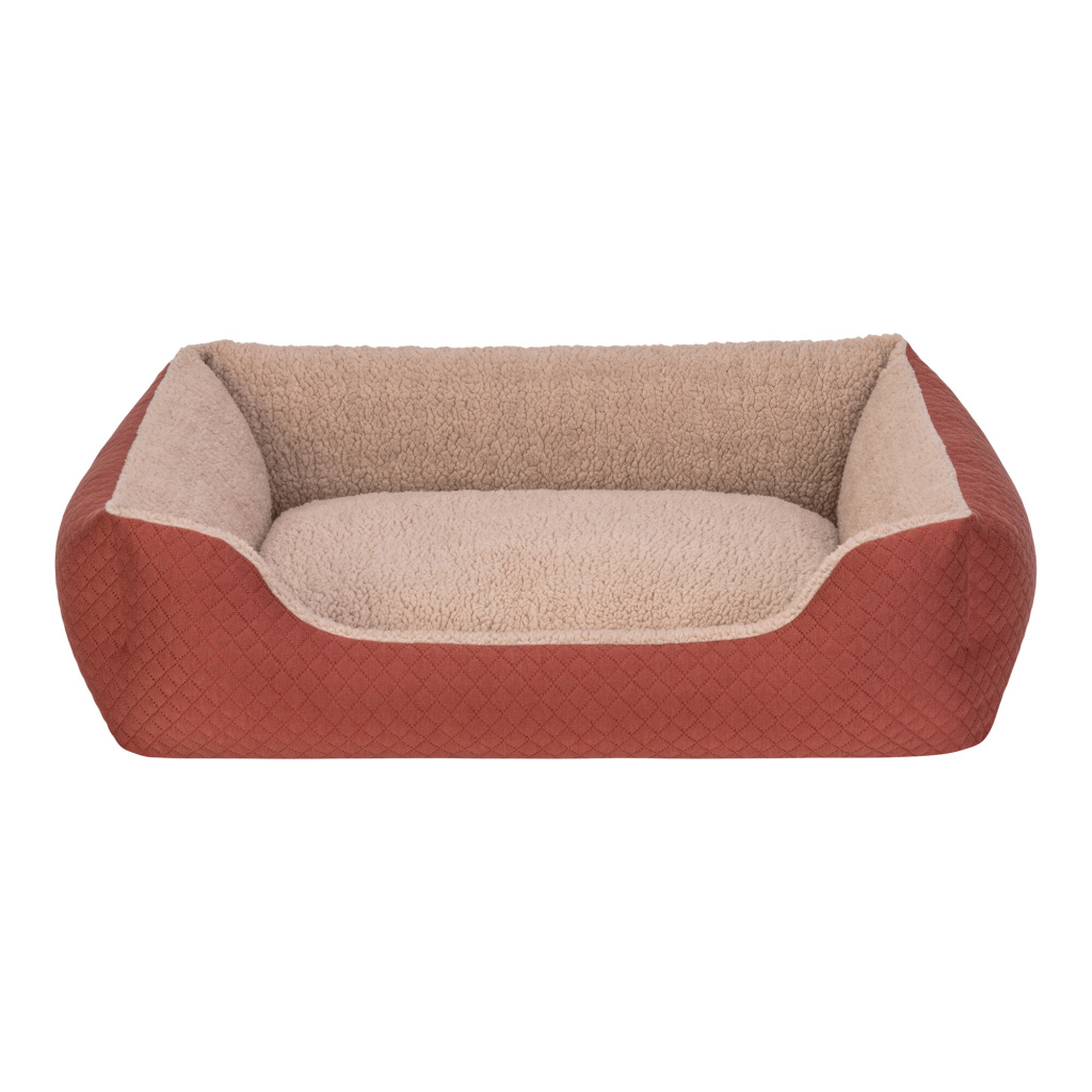 Pet Comfort Bravo Duo Peluş Köpek Yatağı 75x60cm (Tarçın) [M]