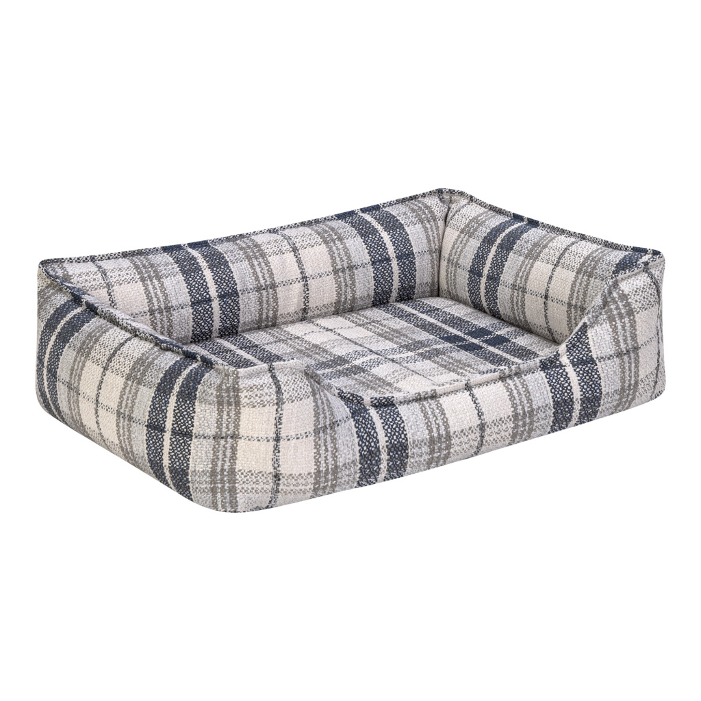 Pet Comfort Delta Kareli Kedi ve Köpek Yatağı 55x45cm (Lacivert) [XS]