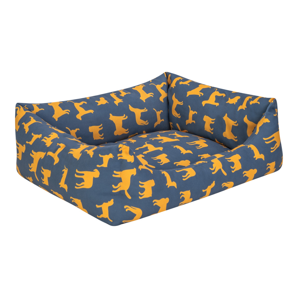 Pet Comfort Uniform Desenli Kedi ve Köpek Yatağı 60x50cm (Lacivert) [M]