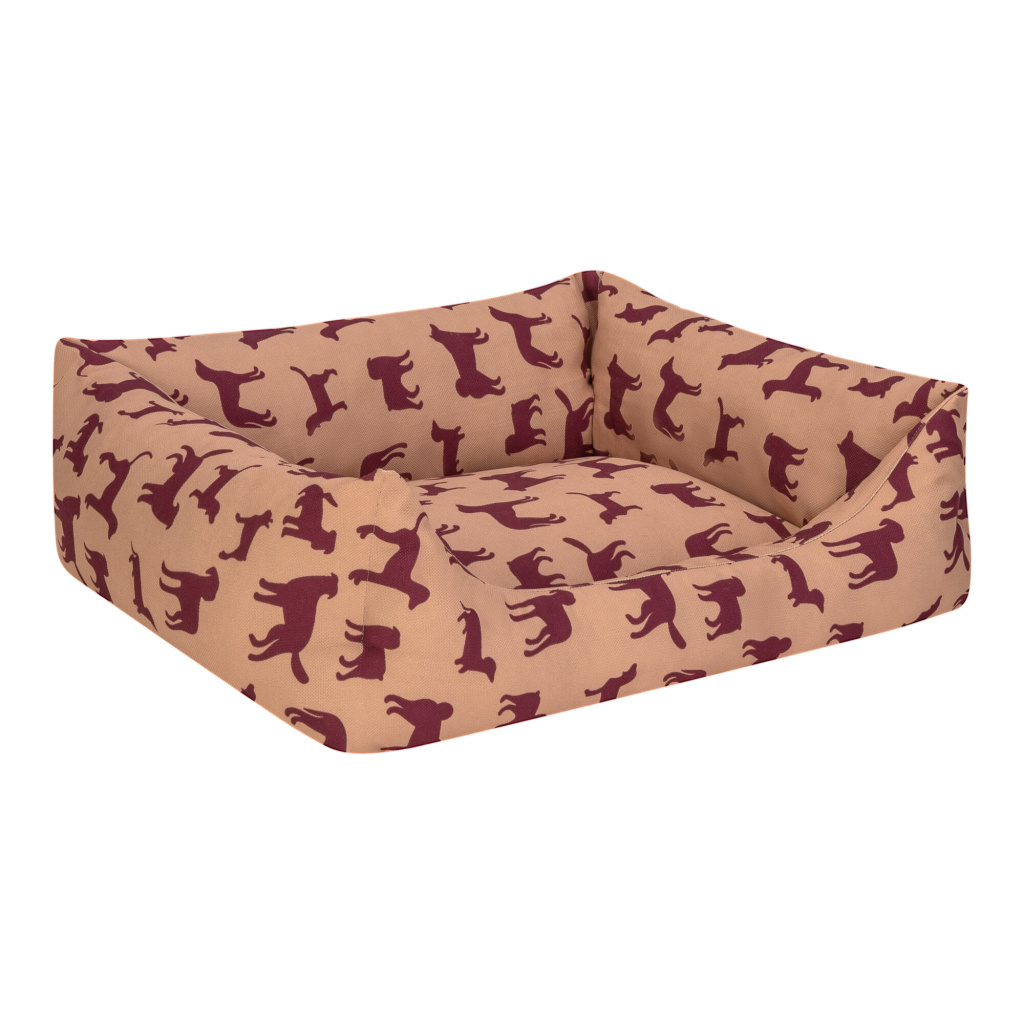 Pet Comfort Uniform Desenli Kedi ve Köpek Yatağı 60x50cm (Bej) [M]