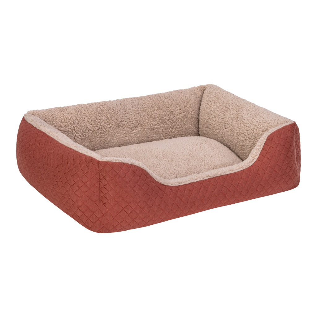 Pet Comfort Bravo Duo Peluş Kedi ve Köpek Yatağı 55x45cm (Tarçın) [S]