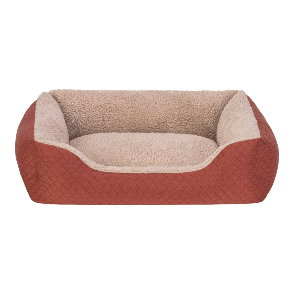 Pet Comfort Bravo Duo Peluş Kedi ve Köpek Yatağı 55x45cm (Tarçın) [S]