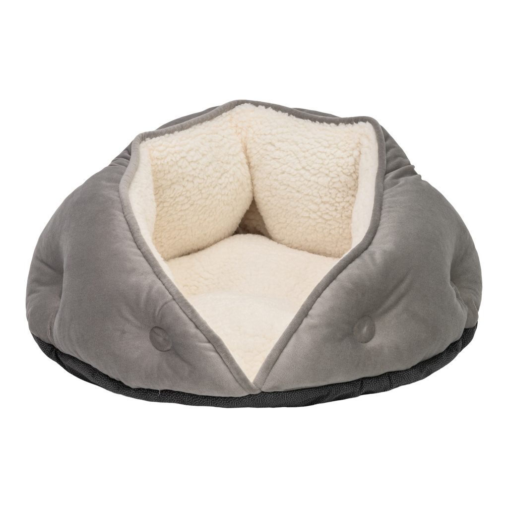 Pet Comfort Paris Peluş Kedi ve Köpek Yatağı 50cm (Gri)