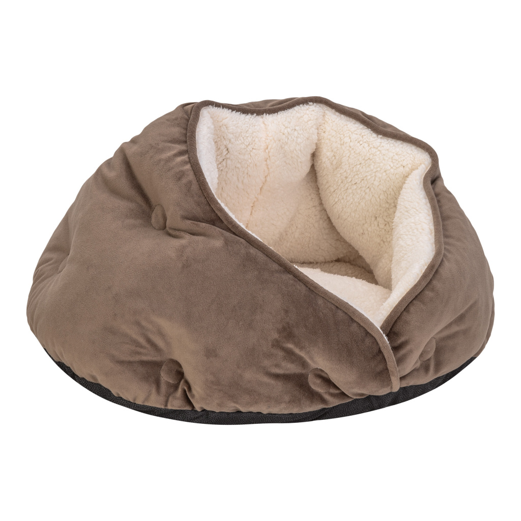 Pet Comfort Paris Peluş Kedi ve Köpek Yatağı 50cm (Kahverengi)