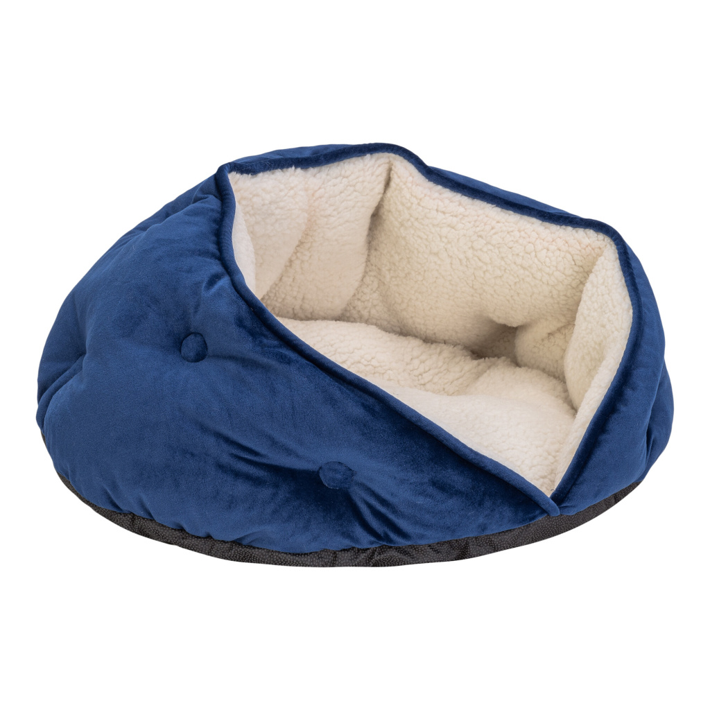 Pet Comfort Paris Peluş Kedi ve Köpek Yatağı 50cm (Lacivert)