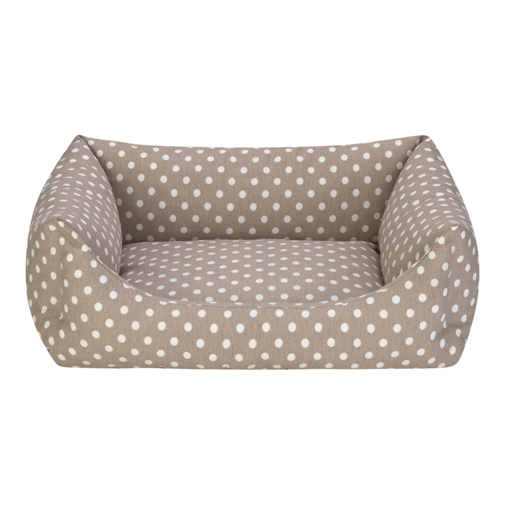 Pet Comfort Uniform Puantiyeli Kedi ve Köpek Yatağı 60x50cm (Bej) [M]