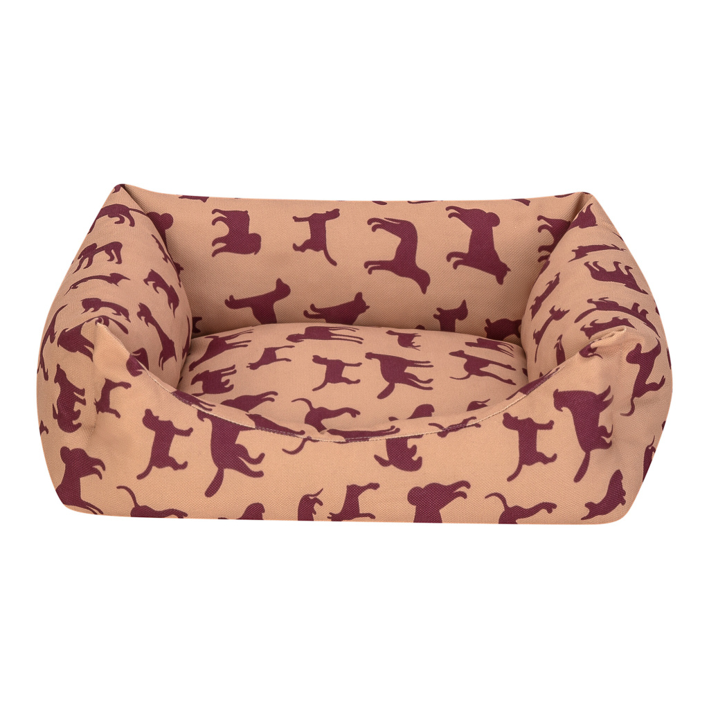 Pet Comfort Uniform Desenli Kedi ve Köpek Yatağı 50x40cm (Bej) [S]