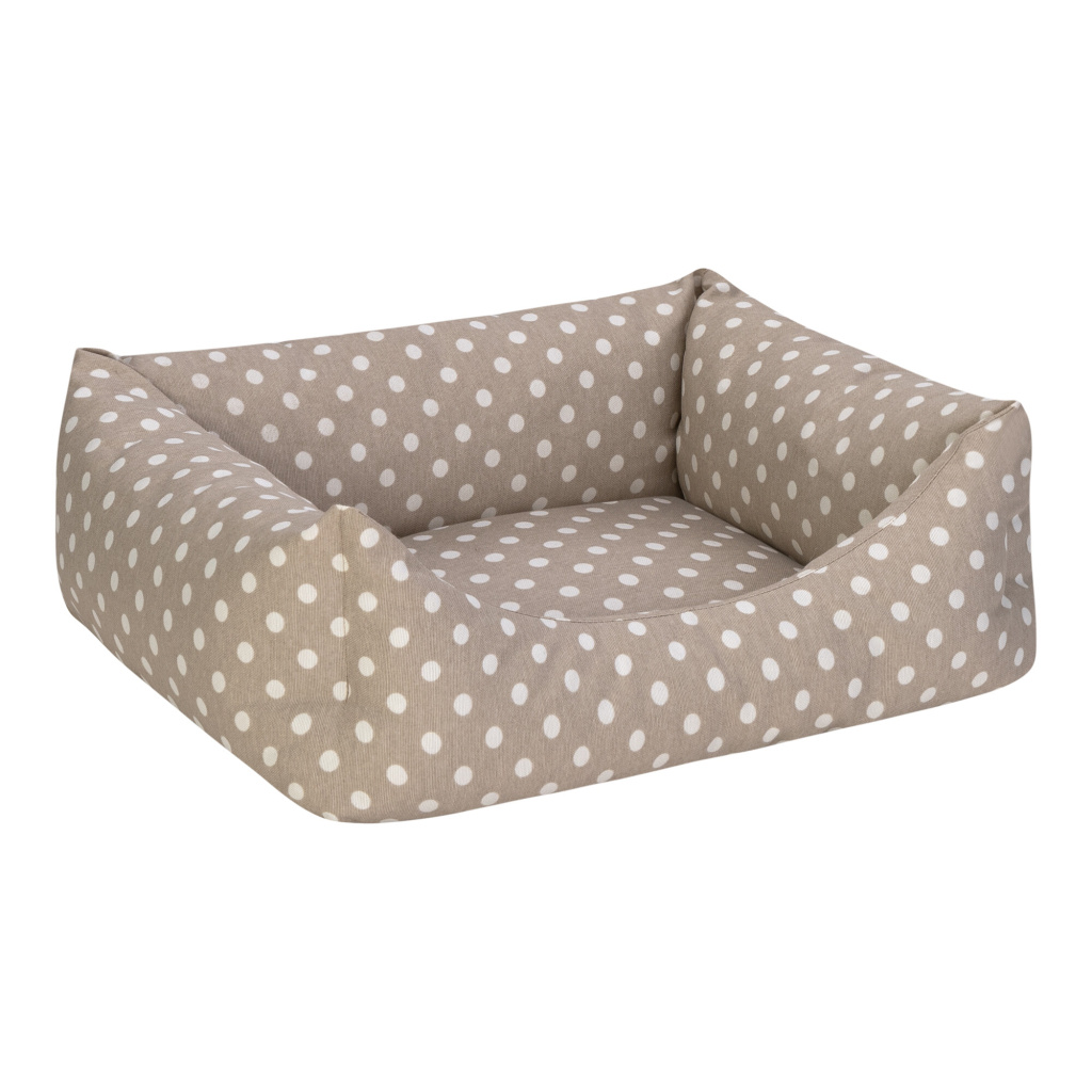 Pet Comfort Uniform Puantiyeli Kedi ve Köpek Yatağı 50x40cm (Bej) [S]