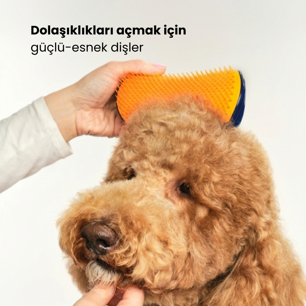 PET TEEZER Detangling Dolaşık Açıcı Büyük Irk Köpek Bakım Fırçası 14,7x6,4cm