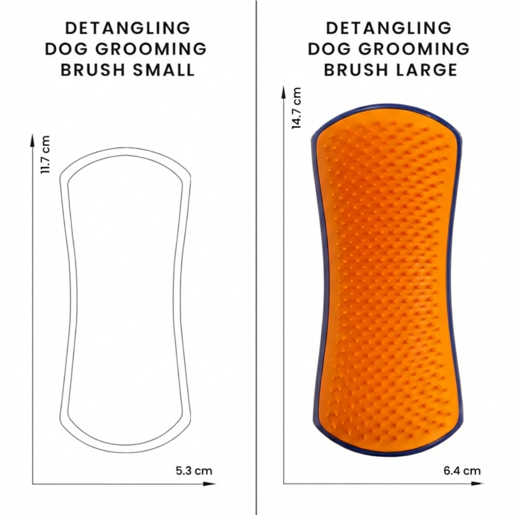 PET TEEZER Detangling Dolaşık Açıcı Büyük Irk Köpek Bakım Fırçası 14,7x6,4cm