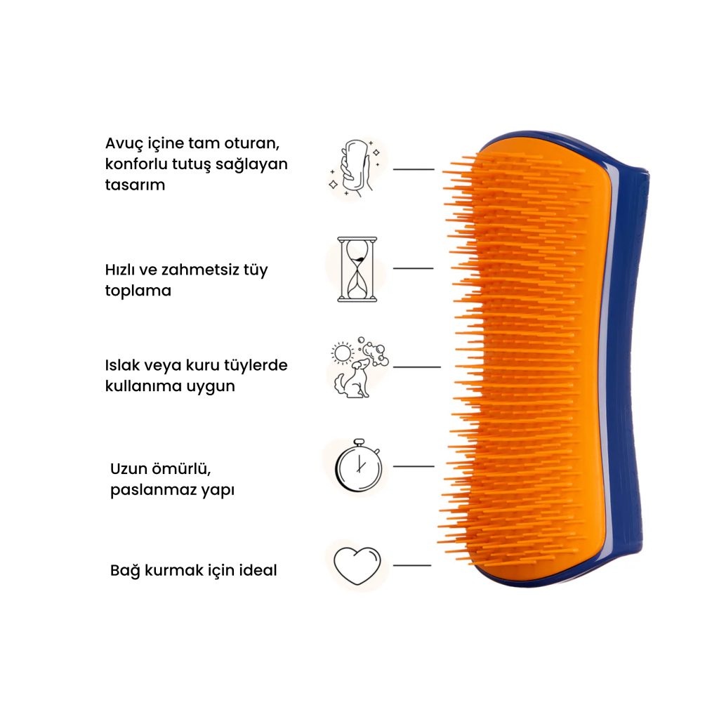 PET TEEZER Detangling Dolaşık Açıcı Büyük Irk Köpek Bakım Fırçası 14,7x6,4cm