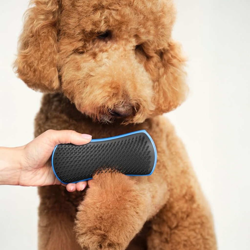 PET TEEZER Detangling Dolaşık Açıcı Büyük Irk Köpek Bakım Fırçası 14,7x6,4cm (Siyah)
