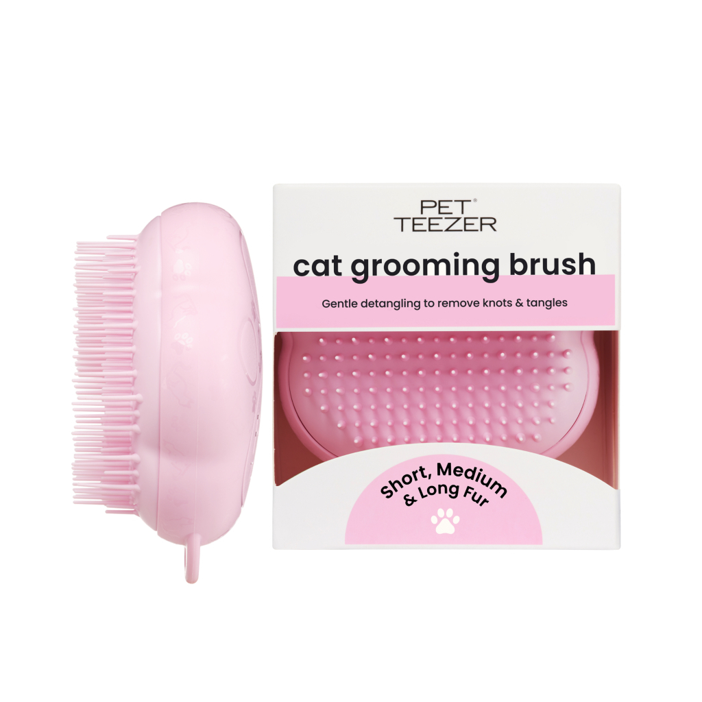 PET TEEZER Cat Grooming Brush Kedi Bakım Fırçası (Pembe)