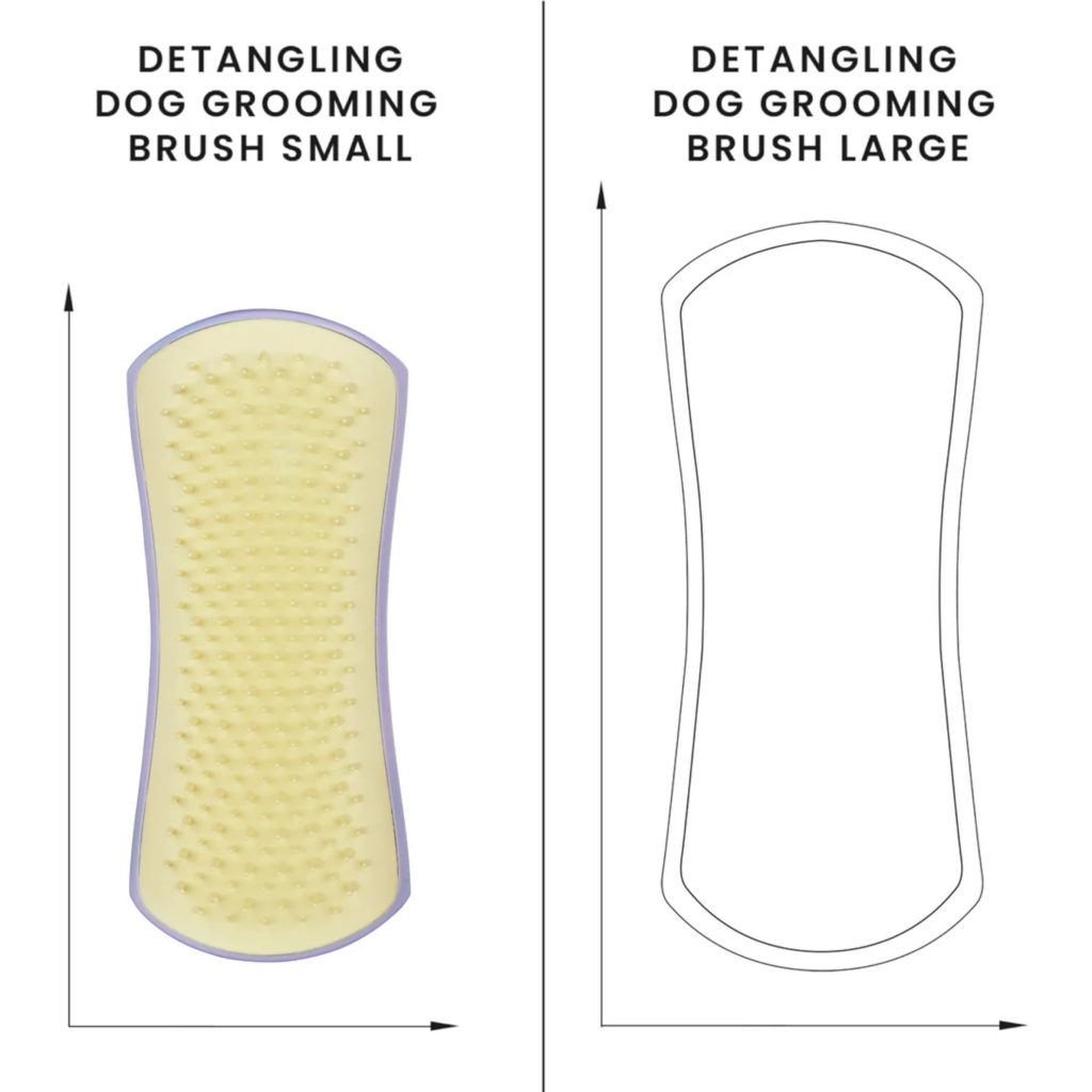 PET TEEZER Detangling Dolaşık Açıcı Küçük Irk Köpek Bakım Fırçası 11,7x5cm (Sarı)