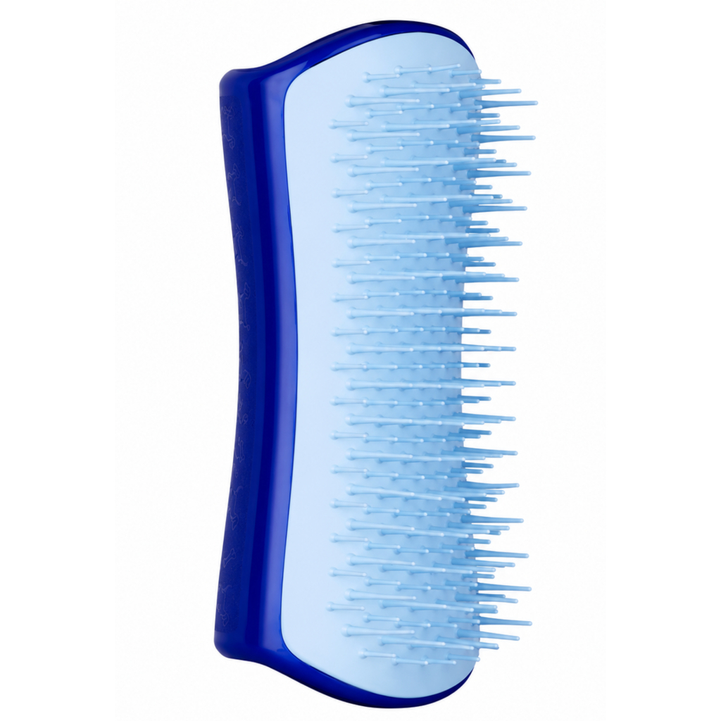 PET TEEZER De-Shedding Tüy Toplayıcı Küçük Irk Köpek Bakım Fırçası 11,7x5cm (Mavi)