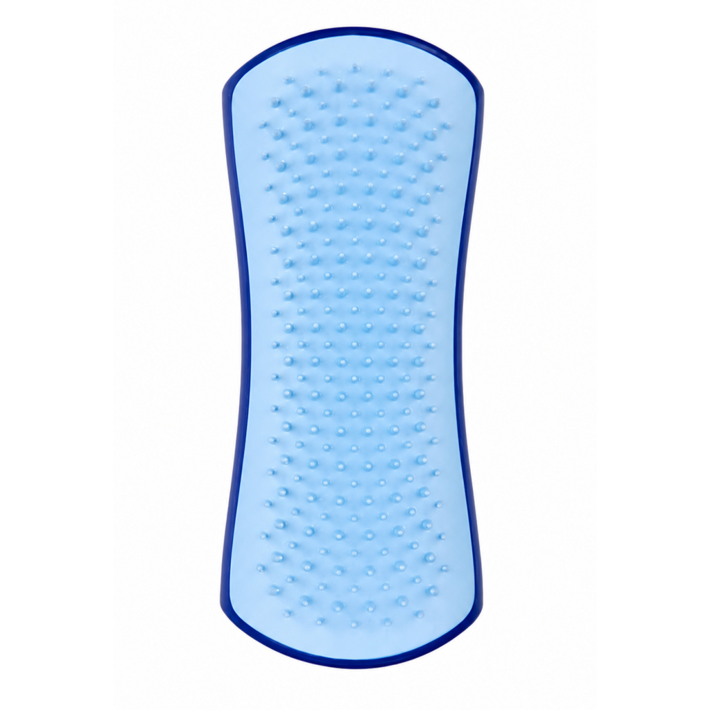 PET TEEZER De-Shedding Tüy Toplayıcı Küçük Irk Köpek Bakım Fırçası 11,7x5cm (Mavi)