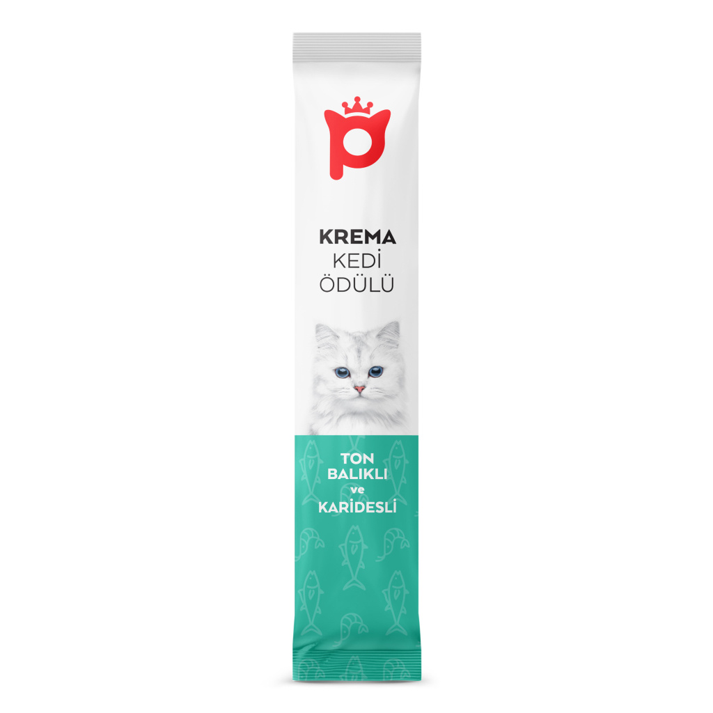 Petlebi Ton Balıklı ve Karidesli Krema Kedi Ödül Maması 14gr (5'li)