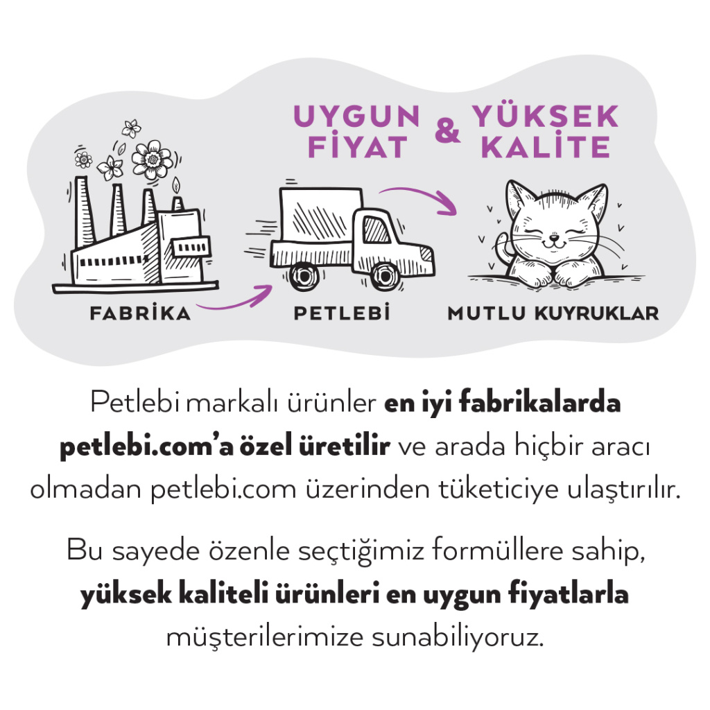 Petlebi Ördekli ve Tavuklu Krema Kedi Ödül Maması 14gr (5'li)