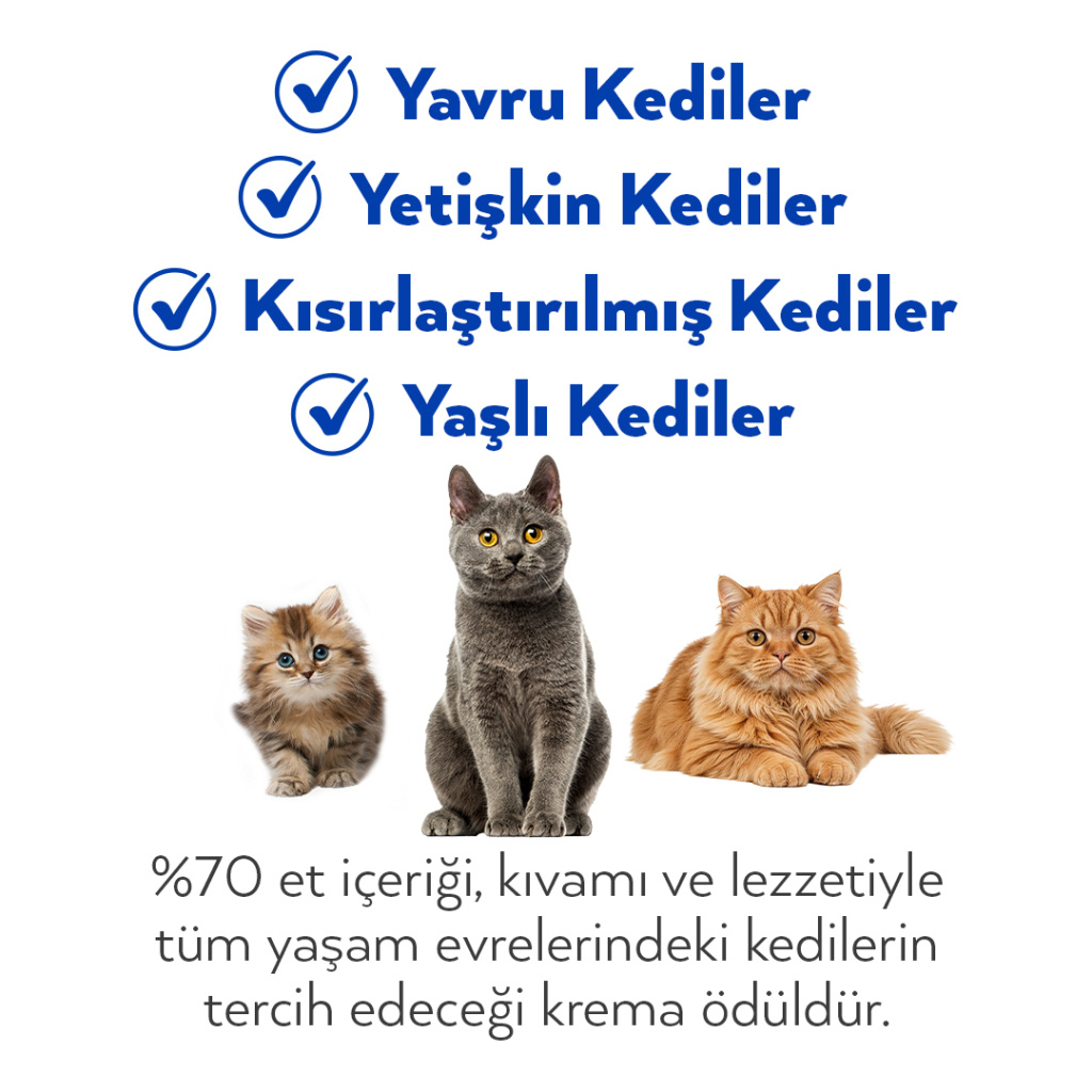 Petlebi Somonlu ve Ton Balıklı Krema Kedi Ödül Maması 14gr (60 Adet)