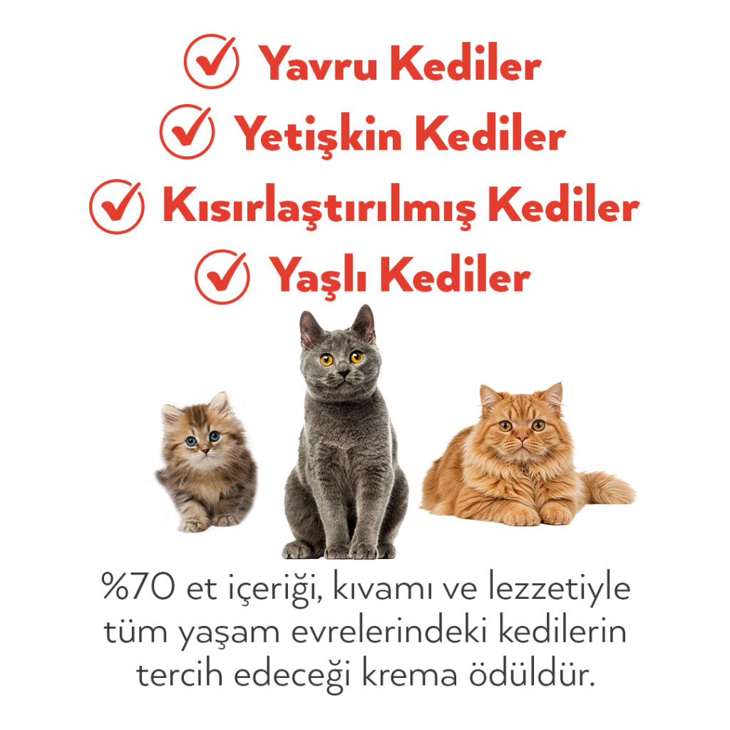 Petlebi Somonlu ve Yengeçli Krema Kedi Ödül Maması 14gr (40 Adet)
