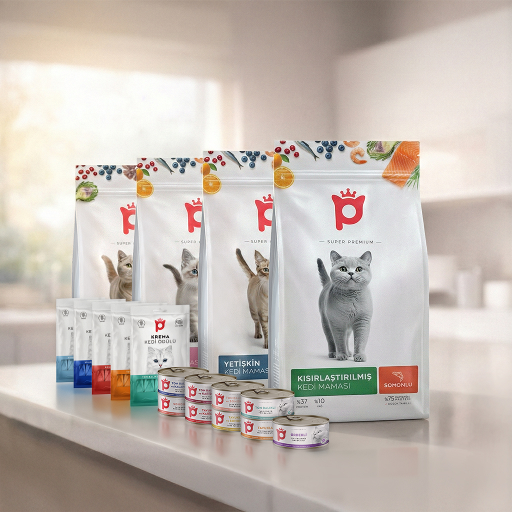 Petlebi Somonlu Kısırlaştırılmış Kedi Maması 10kg