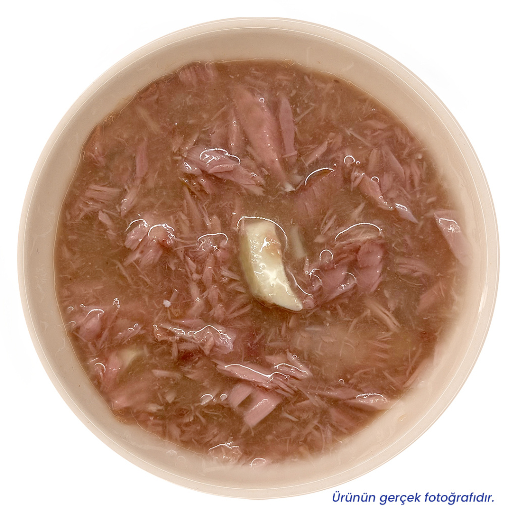 Petlebi Sos İçinde Fileto Taze Ton Balıklı ve Kalamarlı Kedi Konservesi 70gr (12 Adet)