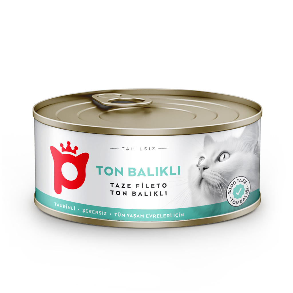 Petlebi Sos İçinde Fileto Taze Ton Balıklı Kedi Konservesi 70gr (6 Adet)
